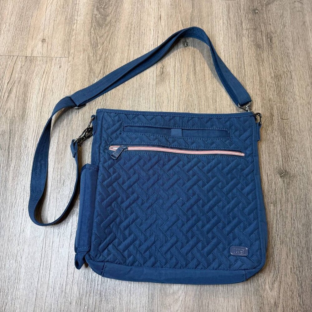 Lug Women’s Somersault Crossbody Bag Midnight Black Adjustable Strap